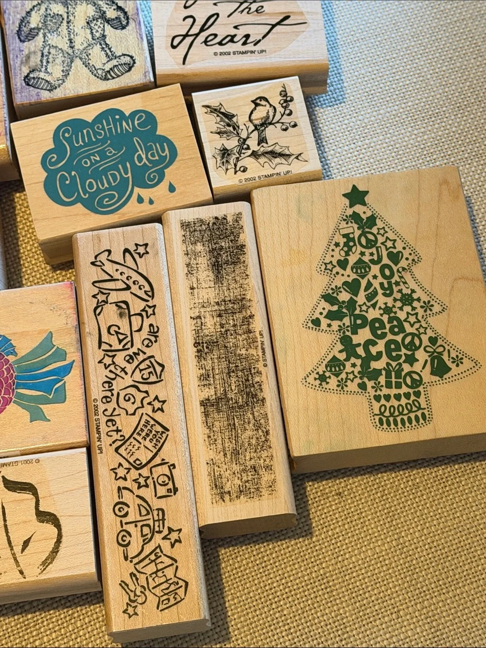 Wooden Stamp Set - Assorted Color Kids Toy Stamps